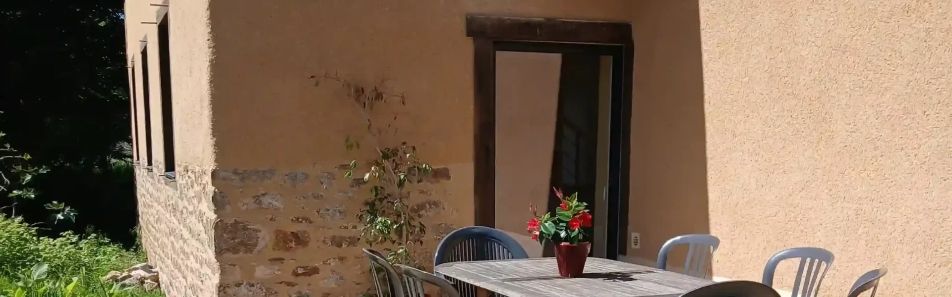 Terrasse privative du gite